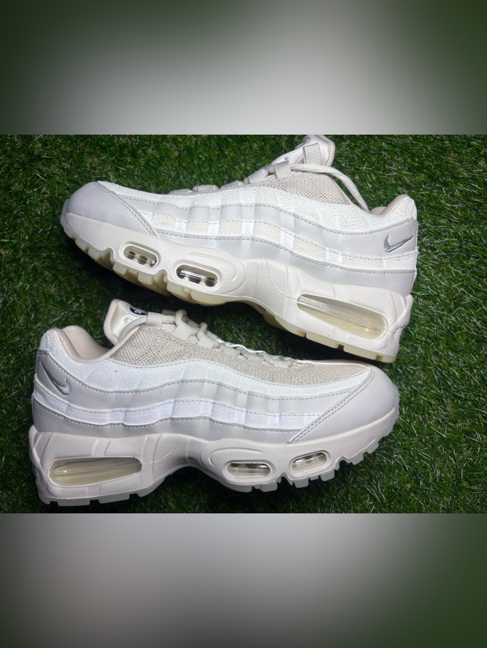 Nike Women’s Air Max 95 Sneakers in White and Creamr size 8w